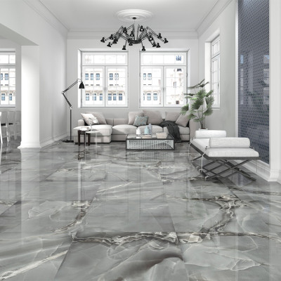 Opulent Selene Marble Effect Polished Porcelain Floor Tiles